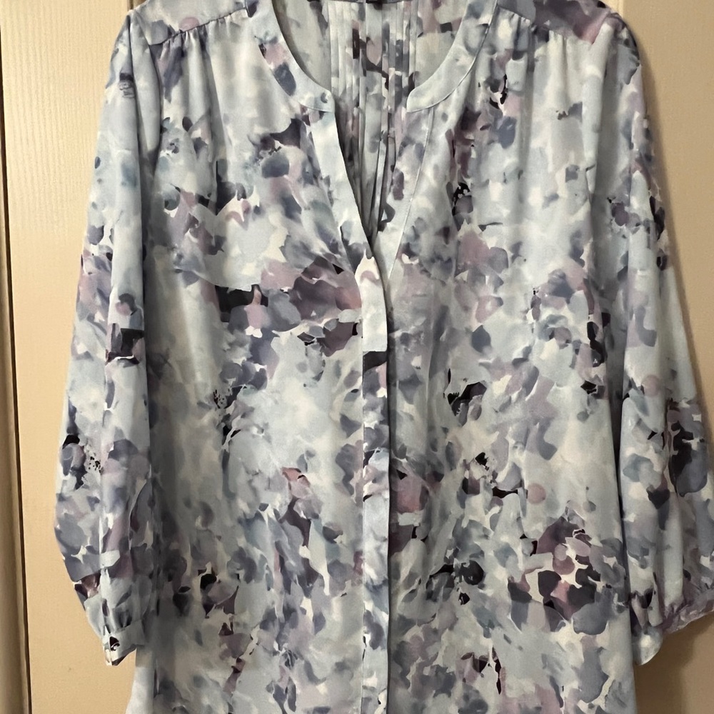 High/low crepe blouse NYDJ Nordstrom